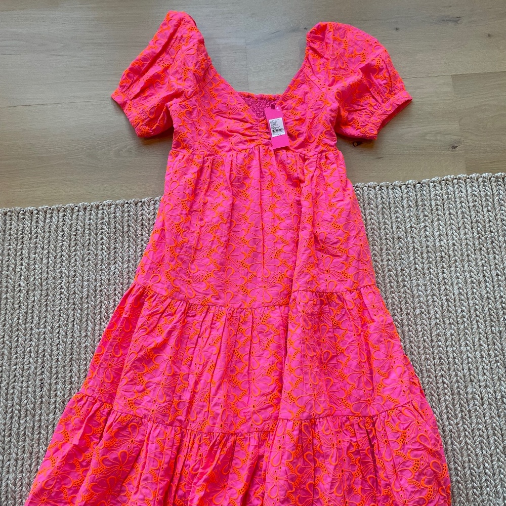 Lilly Pulitzer - Kina Babydoll Eyelet Midi Dress